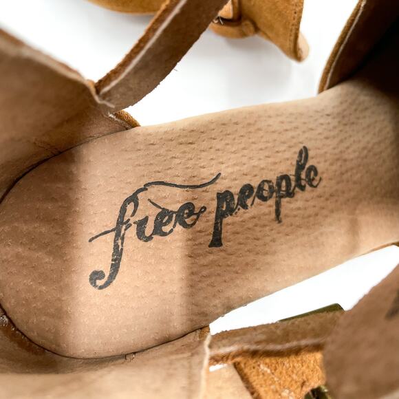 Free People Cedar Clog Bootie Taupe Brown Suede Platform Sz 41 / 11 US - Picture 10 of 11